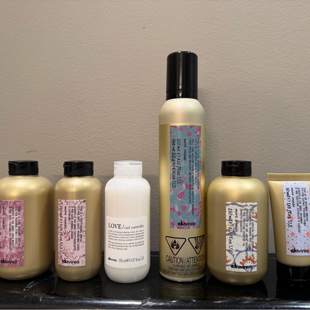 Davines Entire Line of products for Curly Hair